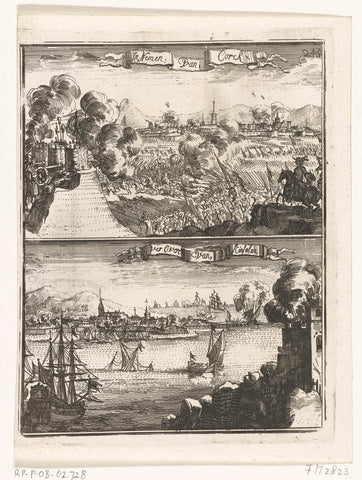 Conquests of Cork and Kinsale, 1690, anonymous, 1690 - 1691 Canvas Print