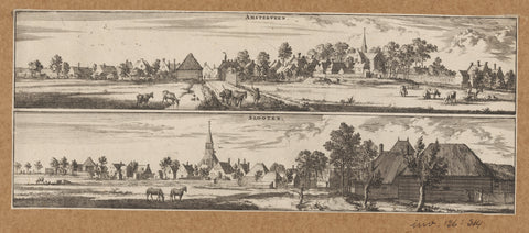 Views of Amstelveen and Sloten, Jan Luyken, 1693 - 1726 Canvas Print