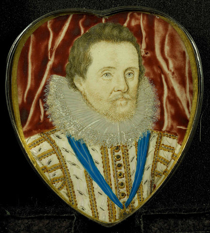 Portrait of James I (1566-1625), King of Engeland, Lawrence Hilliard (attributed to), 1600 - 1625 Canvas Print