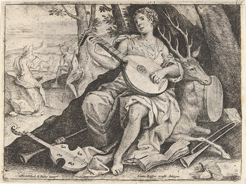 Hearing, Jacob de Backer, 1570 - 1690 Canvas Print