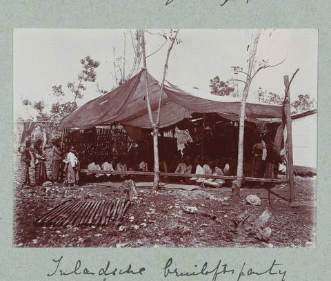 Local wedding near Kalinget, Bali., Frits Freerks Fountain Fz. (attributed to), c. 1912 Canvas Print