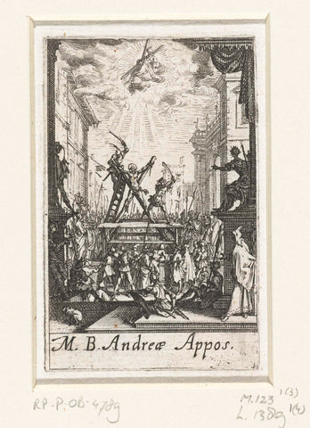 Andreas's martyrdom, Jacques Callot, 1632 - 1634 Canvas Print