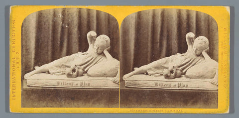 Sculptuur Kittens at Play naar C.A.W. Wilke op de Wereldtentoonstelling van 1873, William England, 1873 Canvas Print