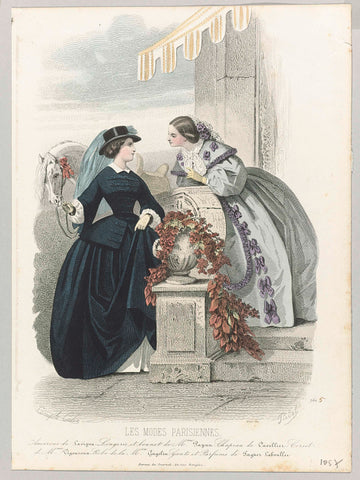 Les Modes Parisiennes, 1856, No. 760 : Amazone de Lavign (...), Préval, 1856 Canvas Print