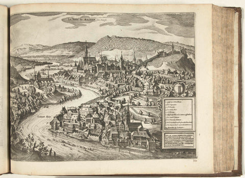 View of Baden, 1726, anonymous, 1726 Canvas Print