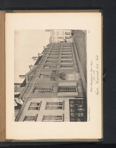 View of the northern corner of the façade of Hotel Merghelynck in Ypres, Belgium, Hector Heylbroeck, c. 1889 - in or before 1894 Canvas Print