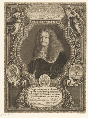 Portret van Gregor Luppe, anonymous (rejected attribution), 1693 Canvas Print