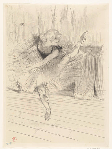 Portret van danseres Ida Heath, Henri de Toulouse-Lautrec, 1894 Canvas Print