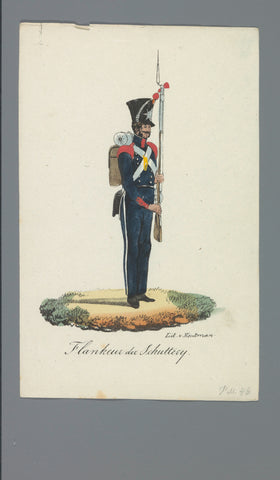 Flankeur der Schutterij, Albertus Verhoesen (attributed to), 1835 - 1850 Canvas Print