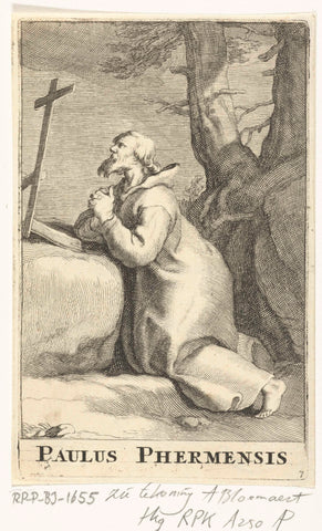 Saint Paul of Pherme, Frederick Bloemaert, after 1636 - c. 1670 Canvas Print