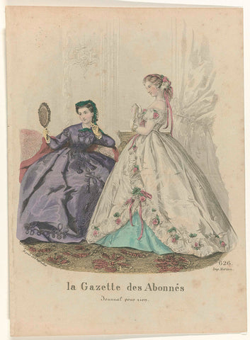 La Gazette des Abbonés, Journal pour rien, 1865, No. 626, Jean Charles Pardinel, 1865 Canvas Print