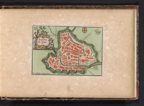 Map of Padua, anonymous, 1735 Canvas Print