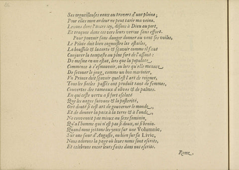 French poem on the Nymphs of the Amstel, page 2, Crispijn van de Passe (II), 1640 Canvas Print