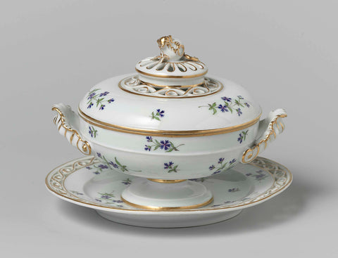 Tureen, Porceleinfabriek aan den Amstel, c. 1784 - c. 1809 Canvas Print