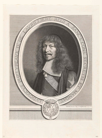 Portrait of Louis Phélypeaux de la Vrillière, Robert Nanteuil, 1662 Canvas Print