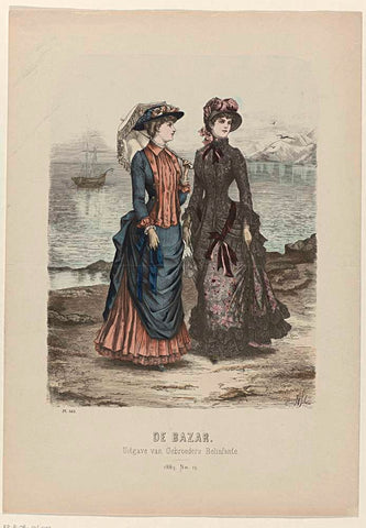 De Bazar, 1883, No. 13, Pl. 542, anonymous, 1883 Canvas Print