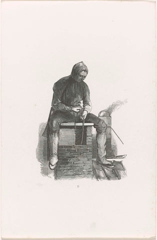 The chimney sweep, 1840-1841, Henry Brown, 1840 - 1841 Canvas Print