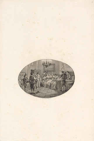 Title page for: Adriaan Pietersz. Loosjes,'Het Leven van Maurits Lijnslager', 1808, Reinier Vinkeles (I), 1751 - 1816 Canvas Print