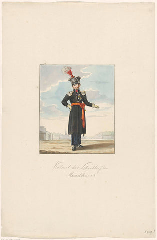 Colonel of the militia in marching kit, anonymous, 1830 - 1831 Canvas Print