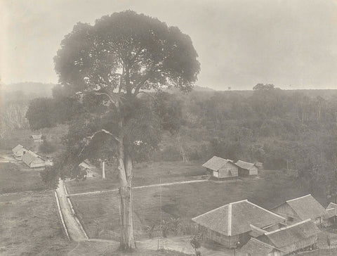 Houses of a village, anonymous, 1903 - 1907 Canvas Print