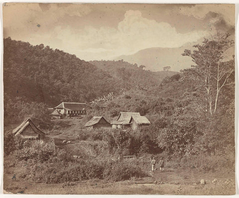 Kawi Mountains 8820 VT (Highest summit Boedah / Telekoong at Batato / Koffe land Border Panawanang / Malang Kedirie), anonymous, 1880 - 1888 Canvas Print