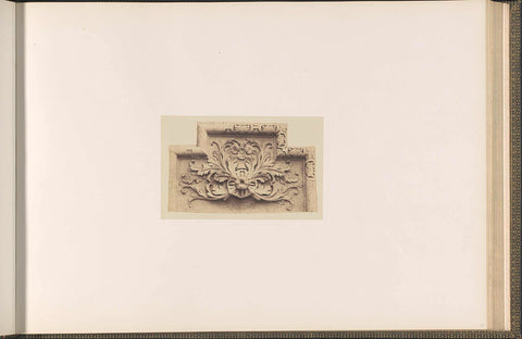 Plaster model for decoration of the Palais du Louvre by Marie Etienne Cousseau, Édouard Denis Baldus, c. 1855 - c. 1857 Canvas Print