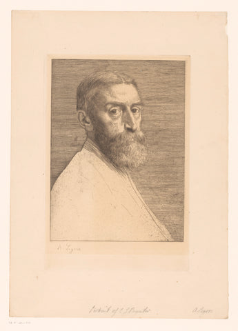 Portrait of Edward Poynter, Alphonse Legros, 1877 Canvas Print