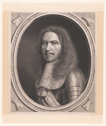 Portret van Henri de la Tour d'Auvergne, Robert Nanteuil, 1665 Canvas Print