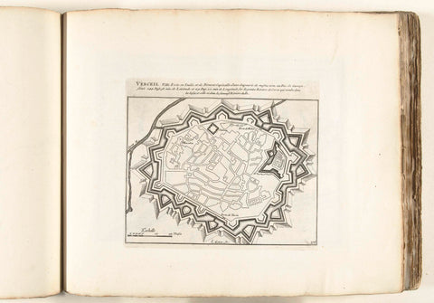 Map of Vercelli, c. 1702, Laurens Scherm, 1702 - 1703 Canvas Print