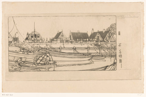 Port of Volendam, Wijnand Otto Jan Nieuwenkamp, 1912 Canvas Print