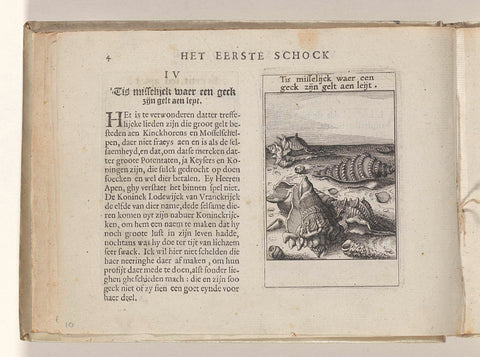 IV Tis misselijck where a geck are gelt aen leijt, Roemer Visscher, 1614 Canvas Print