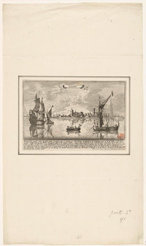 Gezicht op Kampen, Gaspar Bouttats, 1679 Canvas Print