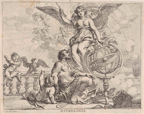 Astrologia, Cornelis Schut (I), 1618 - 1655 Canvas Print