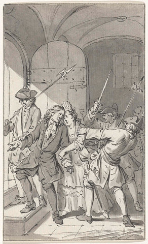 Mayor Westerwijk in Goes led out of prison, 1692, Jacobus Buys, 1785 Canvas Print