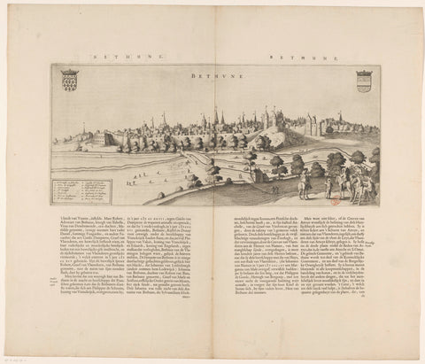 View and description of Béthune, anonymous, 1652 Canvas Print