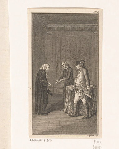 Scene from Nicolai's Sebaldus Nothanker, Daniel Nikolaus Chodowiecki, 1773 Canvas Print