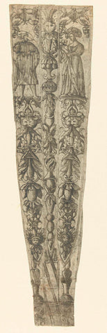 Sheath of which both sides are shown, anonymous, c. 1500 - c. 1600 Canvas Print