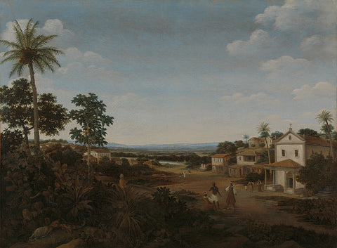 Landscape in Brazil, Frans Jansz Post, c. 1665 - c. 1669 Canvas Print