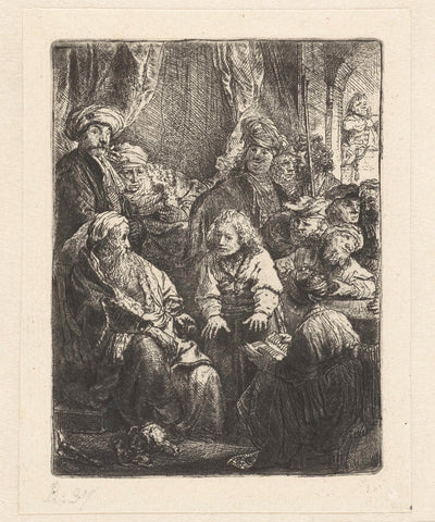 Joseph telling his dreams, Rembrandt van Rijn, 1850 - 1906 Canvas Print