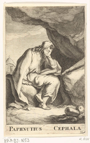 Heilige Paphnutius, Frederick Bloemaert, after 1636 - c. 1670 Canvas Print