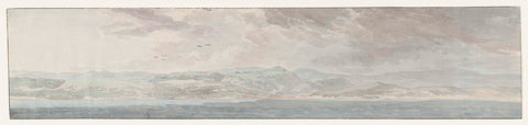 View of the coast of Strongoli south of the Cap delle Alice, Louis Ducros, 1778 Canvas Print