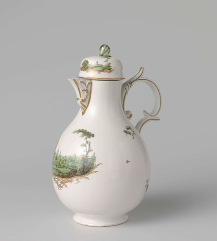 Coffee pot, Weesper porcelain factory, c. 1759 - c. 1771 Canvas Print