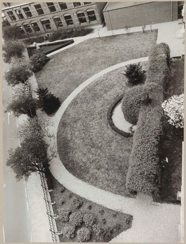 Garden on the Hobbemakade seen from above, 1979 Canvas Print