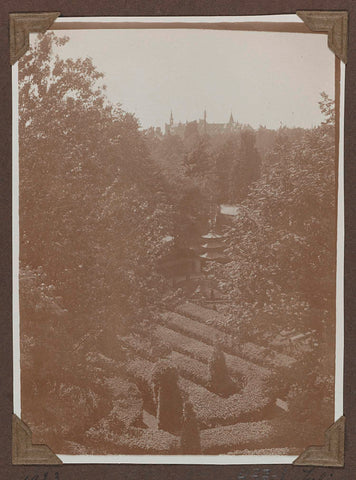 From a high point of view of the garden on the south side of the Rijksmuseum in 1923, 1923 Canvas Print