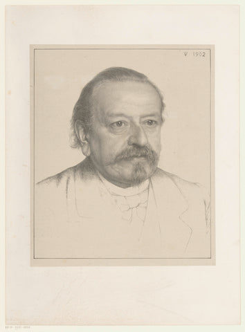 Portrait of Reinier Willem Petrus de Vries, Jan Veth, 1902 Canvas Print