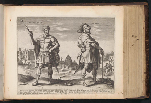 King Artaxerxes I and King Darius II, anonymous, 1643 - 1646 Canvas Print