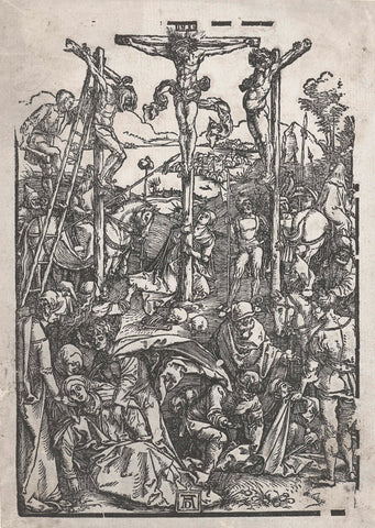 Crucifixion, Albrecht Dürer, 1503 - 1504 Canvas Print