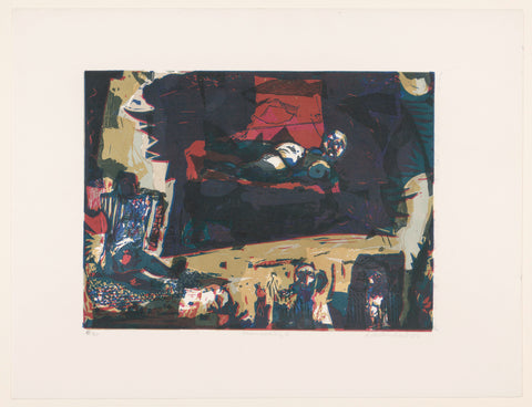 Meeting I, Lau Heidendael, 1972 Canvas Print