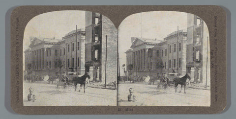 The San Francisco Mint after the earthquake, Tom M. Phillips, 1906 Canvas Print
