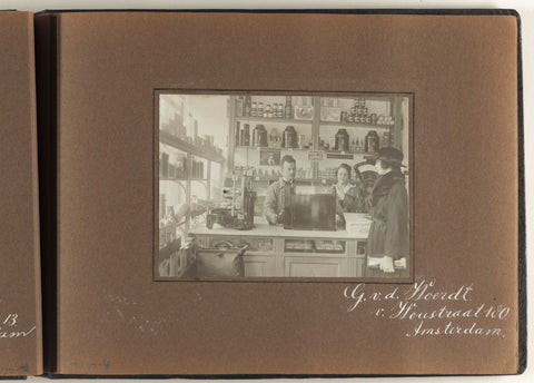 Interior of the grocery store of G. vd Woerdt, Van Woustraat 180, Amsterdam, anonymous, c. 1925 Canvas Print